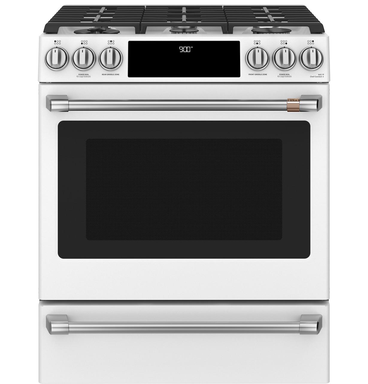 Cafe CXFCGHKPMSS CAF(EBACK)™ Front Control Gas Knobs and Handles - Brushed Stainless