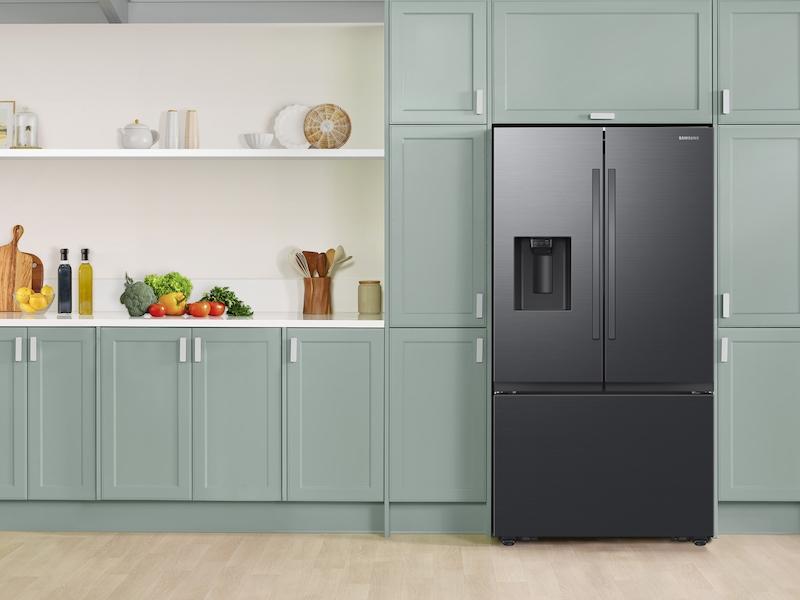 Samsung RF32CG5400MTAA 31 cu. ft. Mega Capacity 3-Door French Door Refrigerator with Four Types of Ice in Matte Black Steel