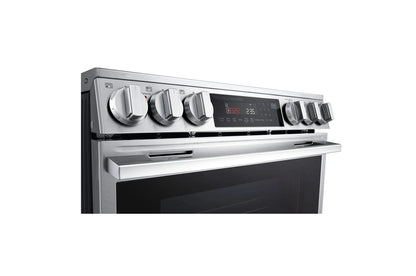 Lg LSEL6335XE 6.3 cu. ft. Smart Electric Slide-in Range with InstaView®, ProBake Convection®, and Air Fry