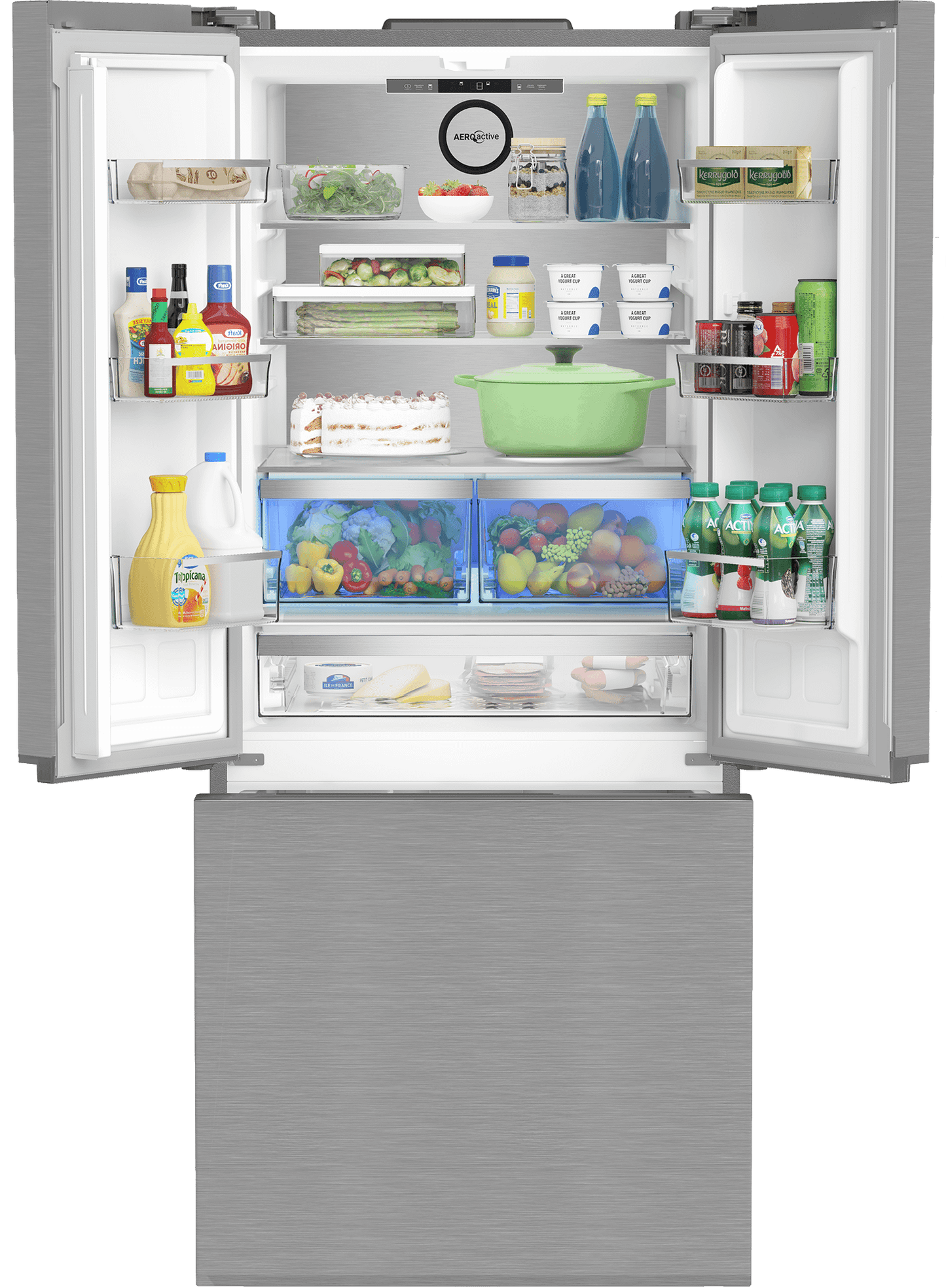 Blomberg Appliances BRFD21612SS 30" Counter-Depth French Door Refrigerator