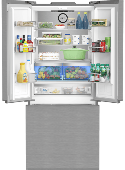Blomberg Appliances BRFD21612SS 30" Counter-Depth French Door Refrigerator