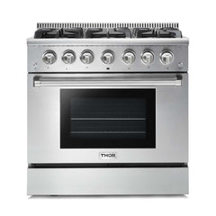 HRG3618U Thor Kitchen 36-inch Professional Gas Range - Hrg3618u