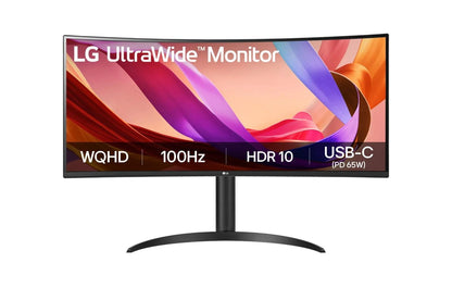 34BQ65VAB LG UltraWide™ 34 Inch 100Hz WQHD Curved (1800R) Monitor 34BQ65VA with USB-C