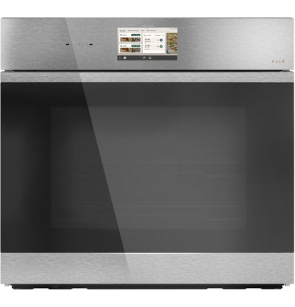 Cafe CTS90DM2ZS5 CAF(EBACK)™ 30" Smart Built-In Convection Single Wall Oven in Platinum Glass