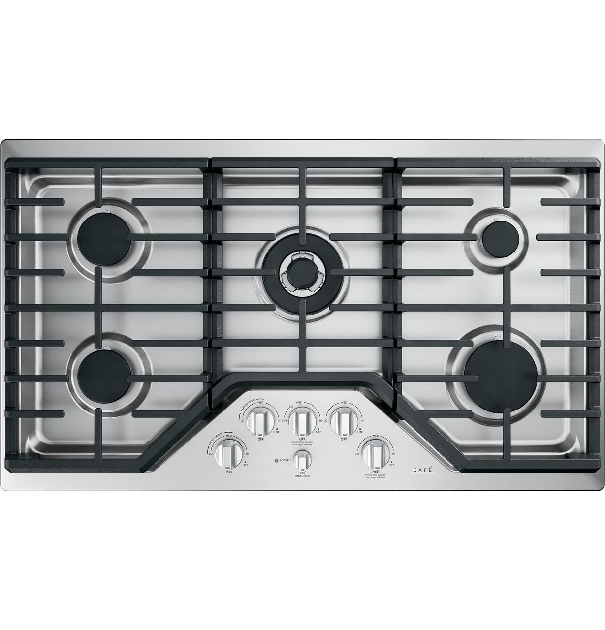 Cafe CGP95362MS1 CAF(EBACK)™ 36" Gas Cooktop