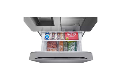 Lg 31 cu. ft. Smart Standard-Depth MAX™ French Door Refrigerator with Four Types of Ice and Mirror InstaView®