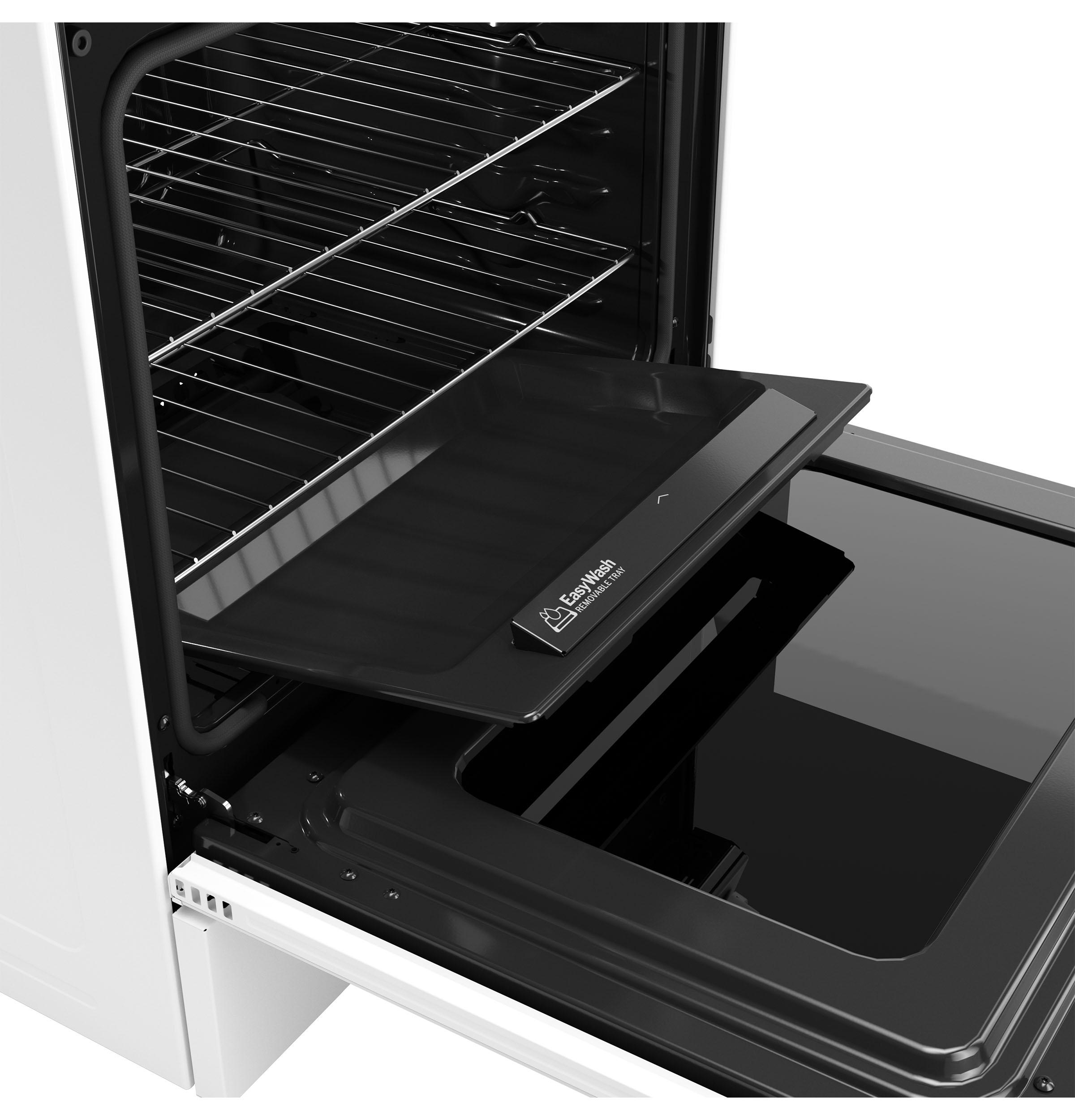 GGS600AVWW GE® 30" Slide-In Front-Control Convection Gas Range with No Preheat Air Fry and EasyWash™ Oven Tray