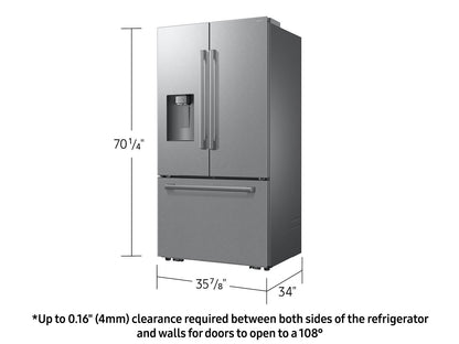 Samsung RF70H30HER Bespoke AI 3-Door French Door Zero Clearance Fit  Dual Auto Ice Maker  29 cu. ft.