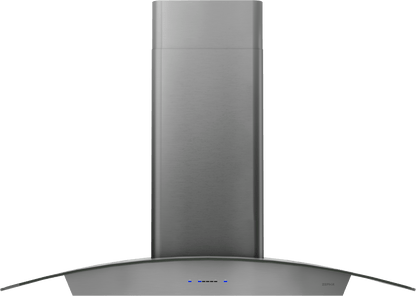 Zephyr ZRVM90CBSGG Ravenna Wall, 90cm, Black SS+Gray Glass, LED