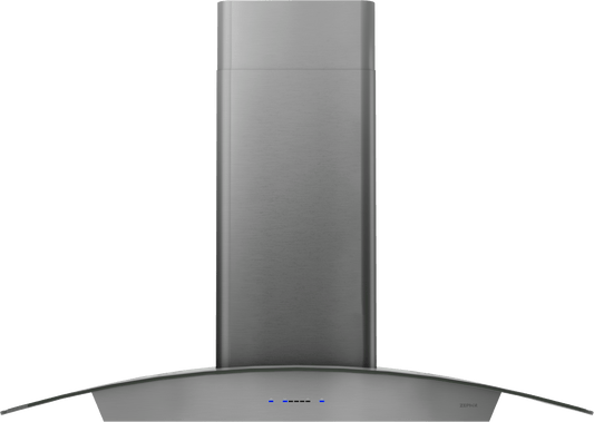Zephyr ZRVM90CBSGG Ravenna Wall, 90cm, Black SS+Gray Glass, LED