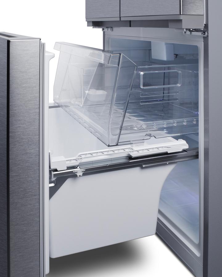 Summit FDRD175SSIM 30" Wide French Door Bottom-mount Refrigerator-freezer