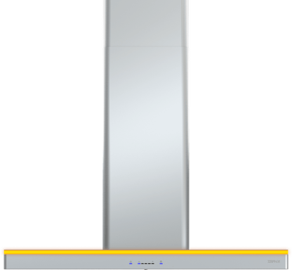 Zephyr ZLUM90CS Luce Wall, 90cm, SS, LED, 600 CFM w/ACT