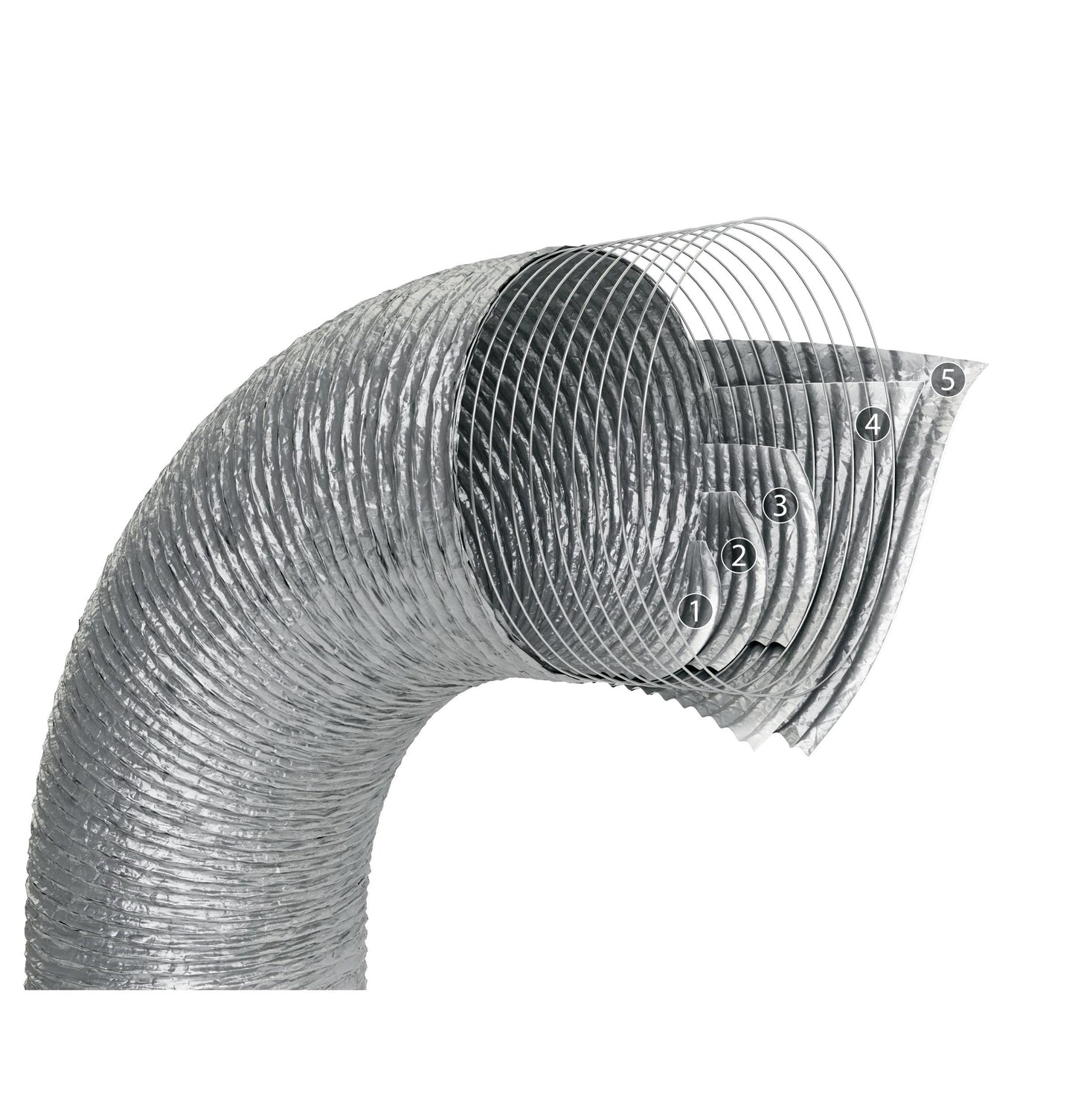 Ge Appliances PM08X10085 Flexible Aluminum 8' Transition Duct