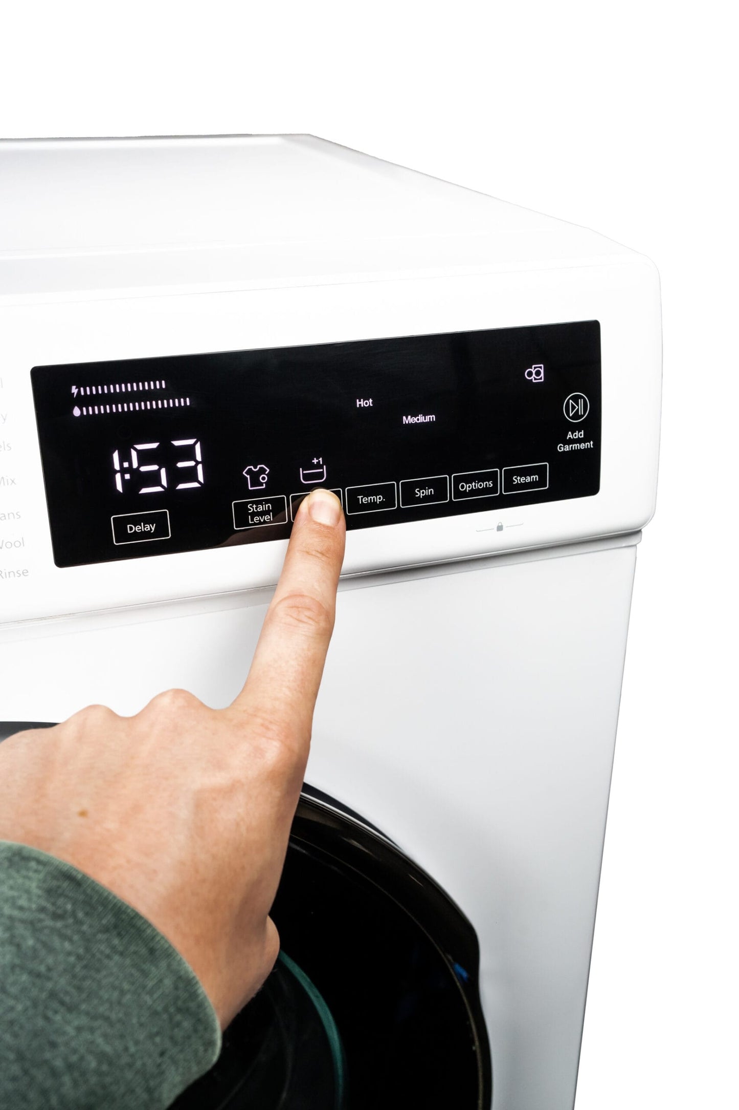 DWM022D3WDB Danby 24" Stackable Front Load Washer with Steam in White