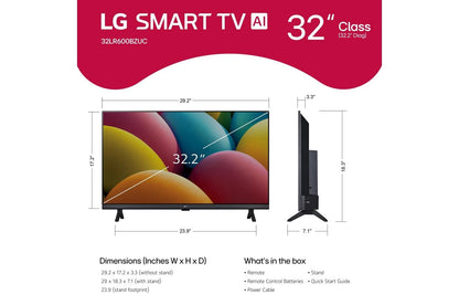 Lg 32LR600BZUC 32 Inch Class LG HD LR60 Smart TV 2025