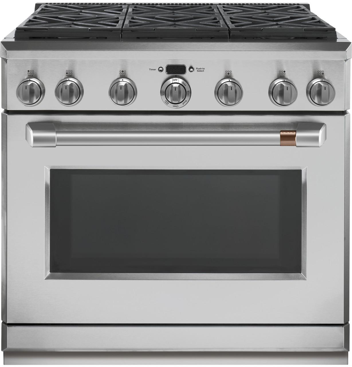 Cafe CXPR6TKPMSS CAF(EBACK)™ Toe Kick Pro Range 36" Brushed Stainless