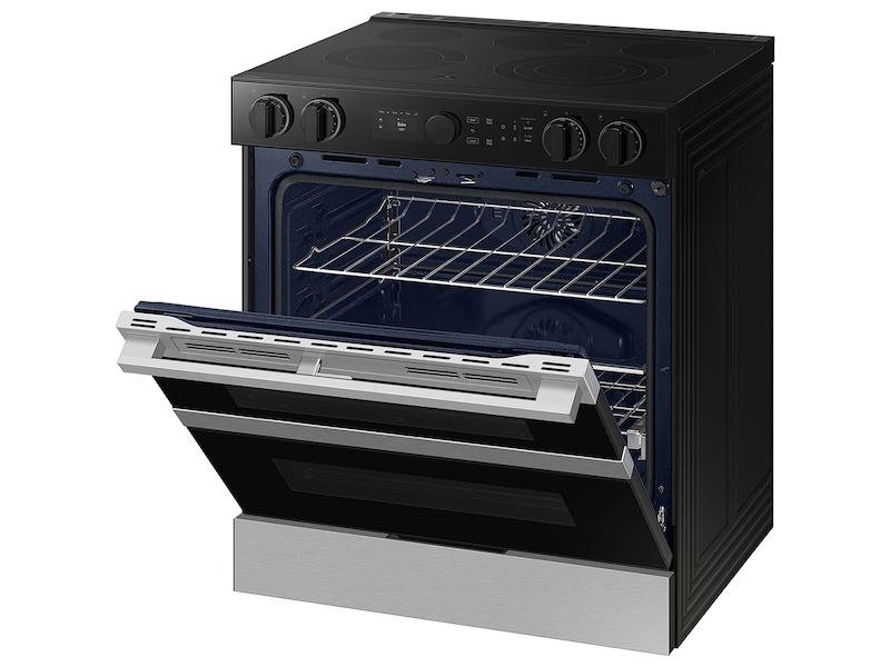 Samsung NSE6DG8550SR Bespoke Smart Slide-In Electric Range 6.3 cu. ft. with Flex Duo™ & Illuminated Precision Knobs in Stainless Steel