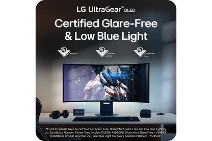 Lg 45GX950AB 45 Inch UltraGear™ evo OLED 5K2K WUHD 165Hz or WFHD Dual Mode 330Hz 0.03ms G-sync Compatible DisplayPort 2.1 Gaming Monitor