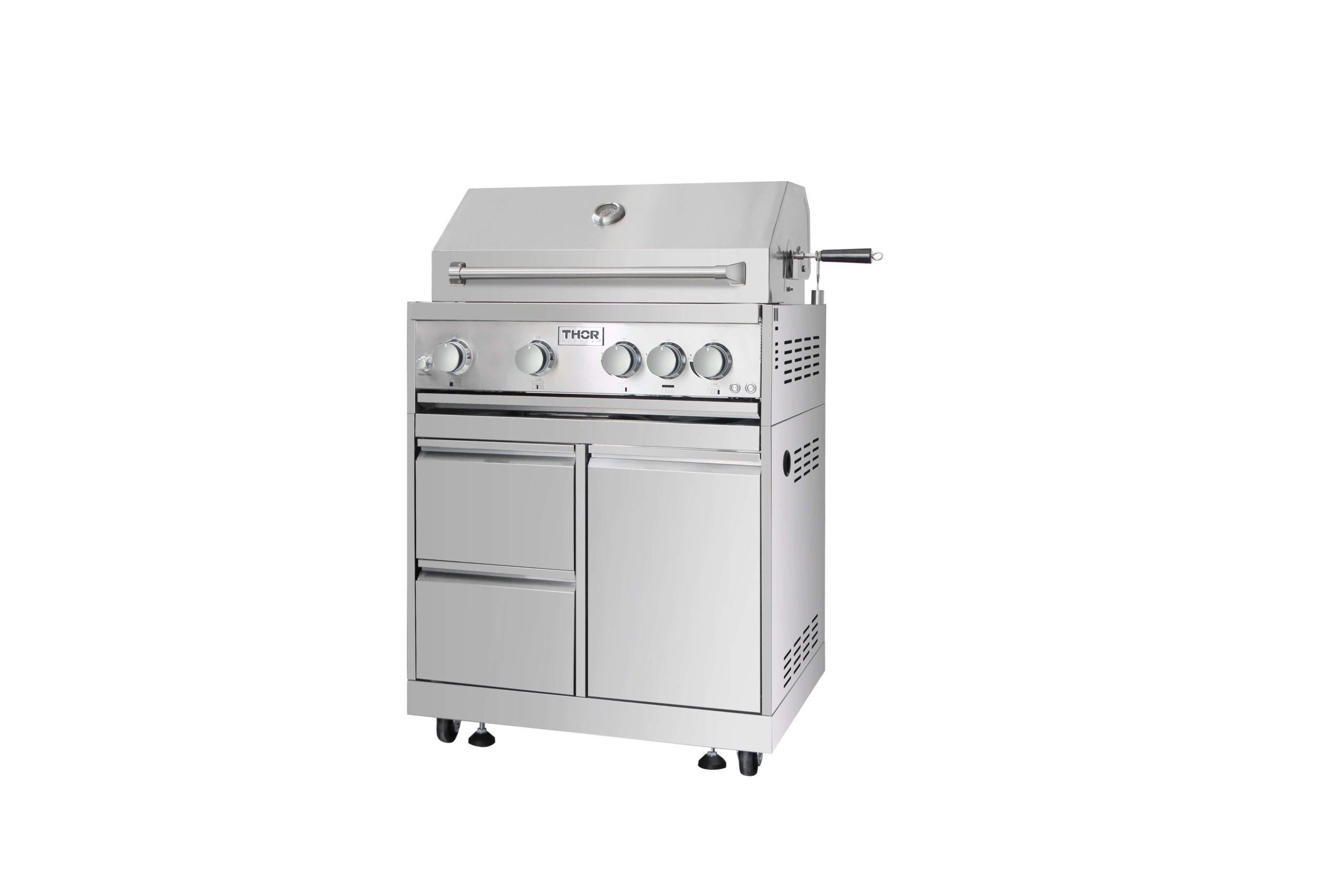 MK03SS304 Thor Kitchen Outdoor Kitchen BBQ Grill Cabinet In Stainless Steel - Model Mk03ss304