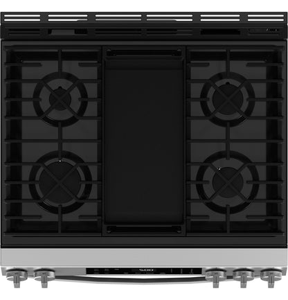 GGS500PVSS GE® 30" Slide-In Front-Control Gas Range with Crisp Mode