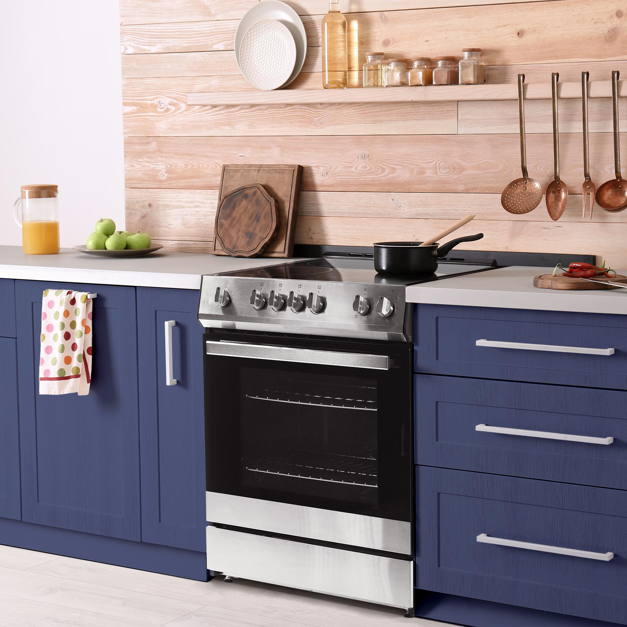 DRRM300BSS Danby 30 Slide in Smooth Top Electric Range with Knob Controls in Stainless Steel