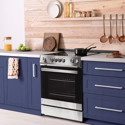DRRM300BSS Danby 30"" Slide in Smooth Top Electric Range with Knob Controls in Stainless Steel