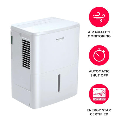 Frigidaire GHDD3535W1 2-in-1 35 Pint Dehumidifier with Built-in Allergy Filter and Wi-Fi (Energy Star)