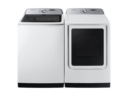 Samsung DVE54CG7150W 7.4 cu. ft. Smart Electric Dryer with Pet Care Dry and Steam Sanitize+ in White