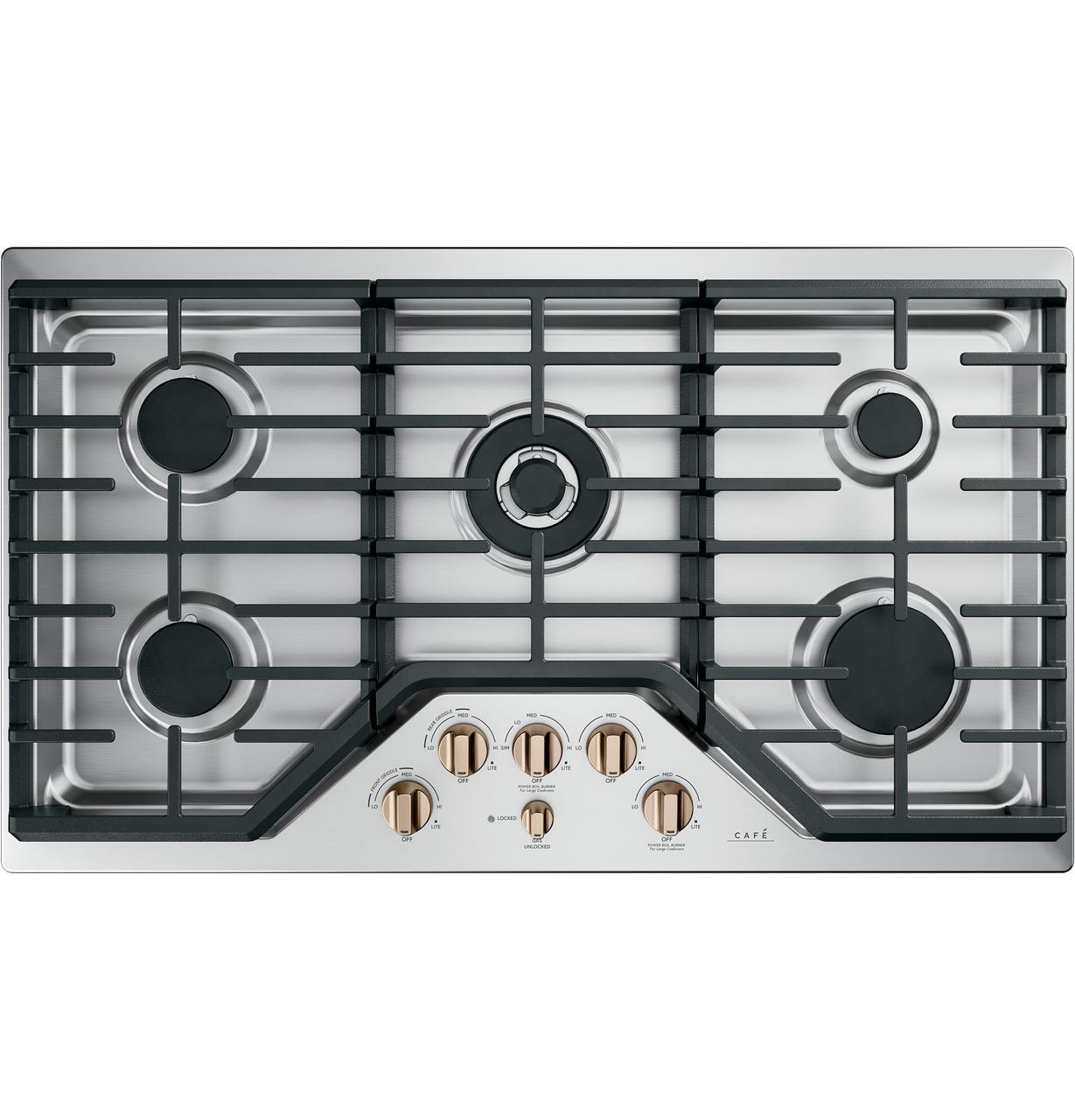 Cafe CGP95362MS1 CAF(EBACK)™ 36" Gas Cooktop