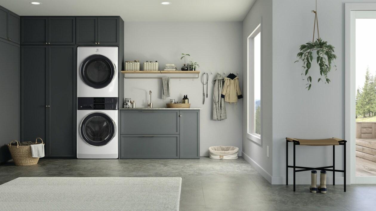 Electrolux ELTG7600AW Laundry Tower Single Unit Front Load 4.5 Cu. Ft. Washer & 8 Cu. Ft. Gas Dryer