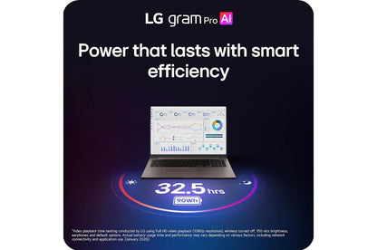 17Z90URPAU99U3 LG gram Pro Max 17 Inch Copilot+ PC, Windows 11 Home, Lightweight Dual AI Touchscreen Laptop, Intel® Core™ Ultra 9, NVIDIA RTX 5050, 32GB RAM, 1TB SSD, Bronze