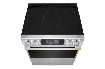 LSIU6339XE LG SIGNATURE 6.3 cu. ft. Smart Induction Slide-In Range with Dynamic ProBake Convection®, Air Fry, Air Sous Vide, Pizza mode and AI Gourmet Camera