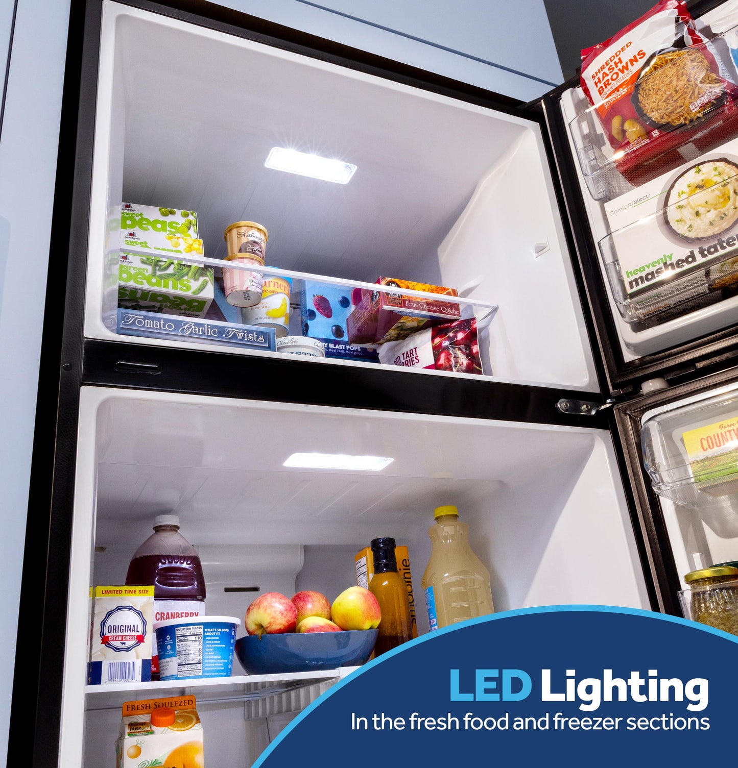 GPS19KYZFS GE 19 Cu. Ft. Garage Ready Top-Freezer Refrigerator