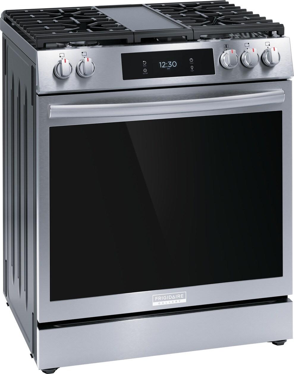 GCFG3060BF Frigidaire Gallery 30" Front Control Gas Range with Total Convection