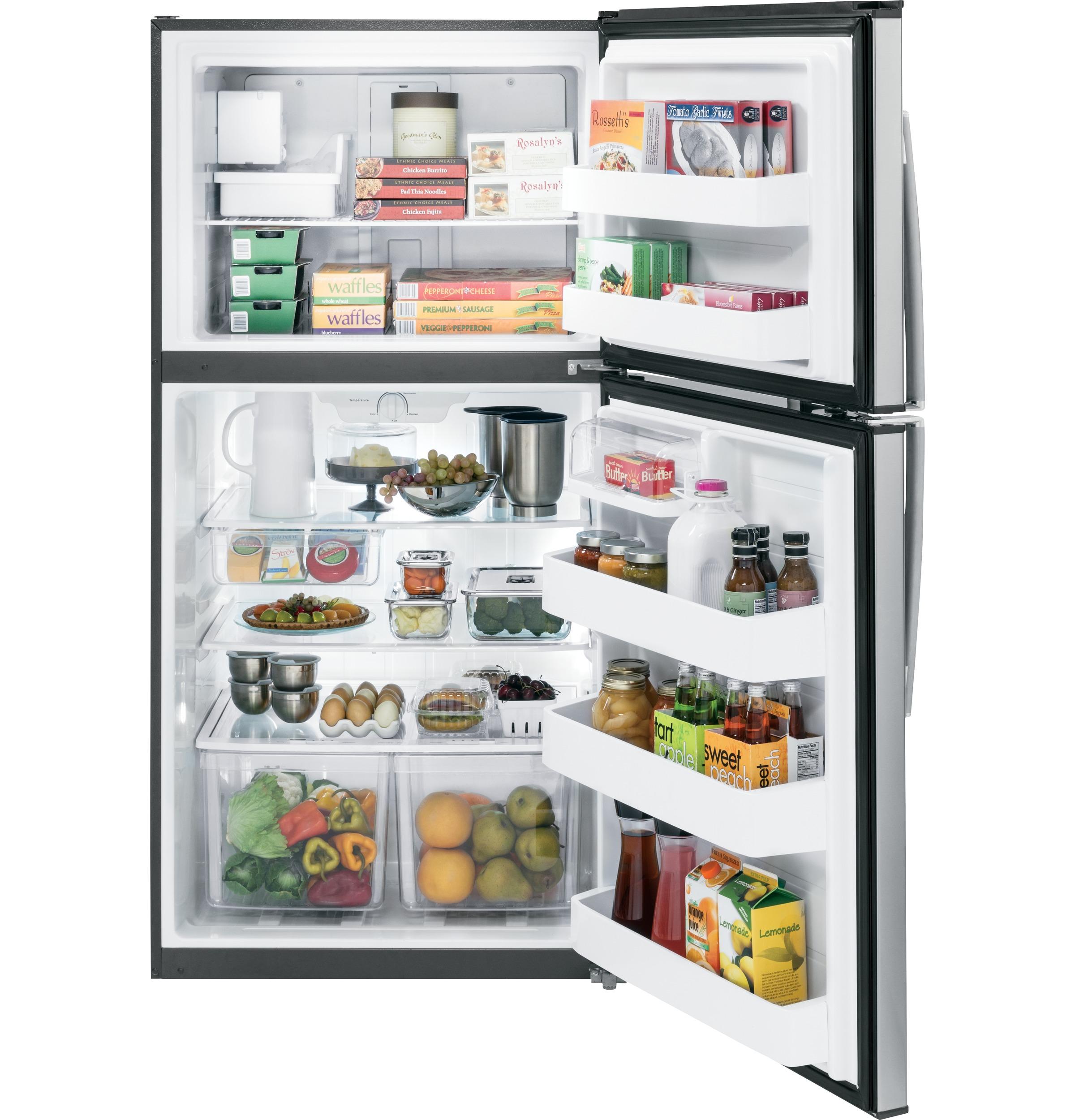 GIE21GSHSS GE® ENERGY STAR® 21.1 Cu. Ft. Top-Freezer Refrigerator