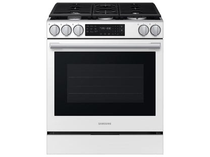 Samsung NSG80H60SW Bespoke Smart Slide-in Gas Range Pro Style Design  Air Fry Max  True Convection