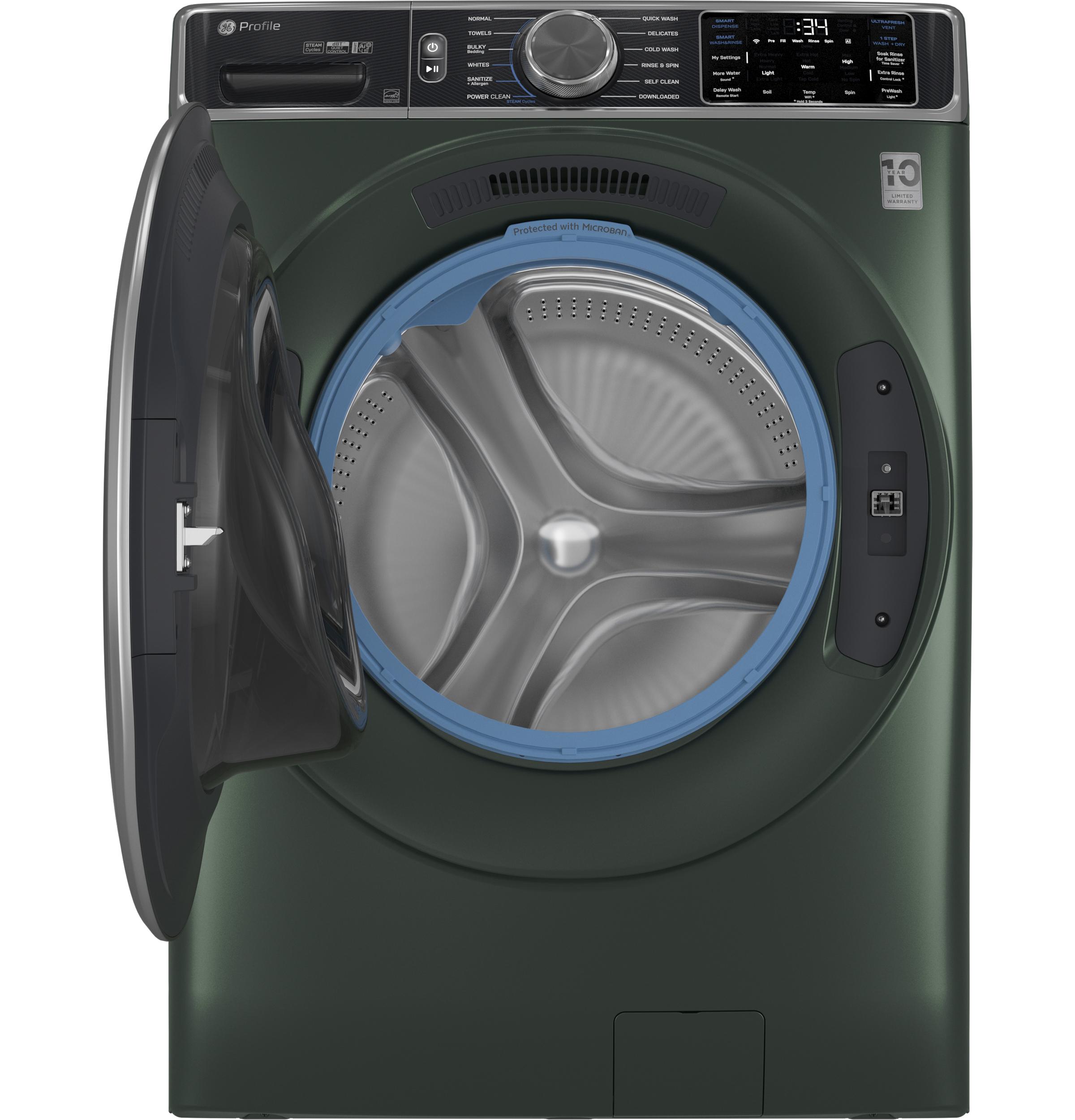 PFW955SPWGN GE Profile™ 5.5 cu. ft. Capacity Smart Front Load ENERGY STAR® Steam Washer with UltraFresh Vent System+ and Smart Wash & Smart Rinse