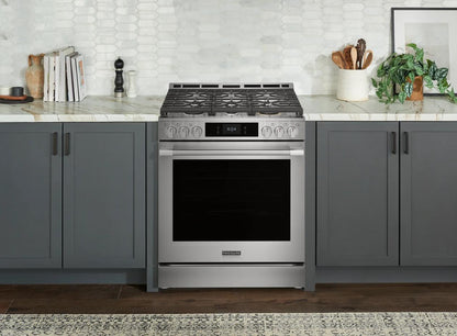 Frigidaire PCFG3085BF 30" Gas Range with Stone-Baked Pizza