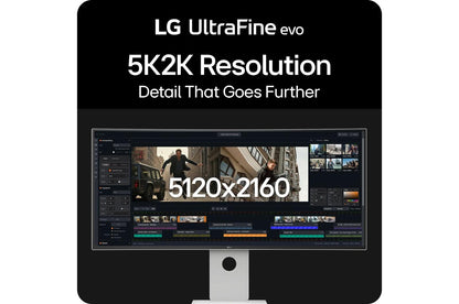 Lg 40U990AW 40 Inch UltraFine evo™ 5K2K WUHD Nano IPS Black Monitor with Thunderbolt™ 5 PD 96W