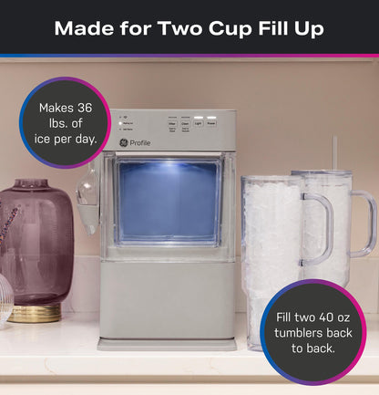 P4NM20BZLG GE Profile™ Opal™ Mini Nugget Ice Maker