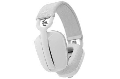 Lg 981001257 Logitech Zone Vibe 100 Wireless Over Ear Headphones, Noise Canceling Microphone, Advanced Multipoint Bluetooth Headset, Off-white