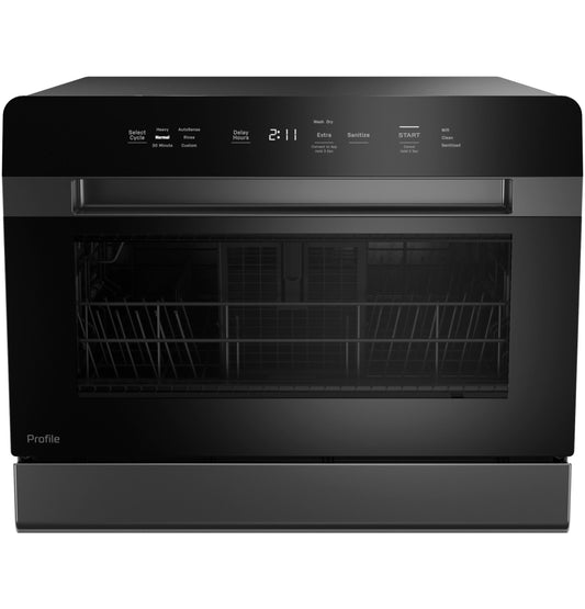 PZF560HGWBB GE Profile™ ENERGY STAR® Smart Compact Dishwasher for Countertop or Built-In