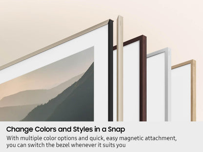 Samsung VGSCFF85SGMZA 85 Inch The Frame Custom Bezel - Sand Gold Metal Magnetic Attachment  Easy Install  Premium Finish