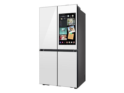 Samsung RF29DB990012 Bespoke 4-Door Flex™ Refrigerator (29 cu. ft.) with AI Family Hub+™ and AI Vision Inside™ in White Glass