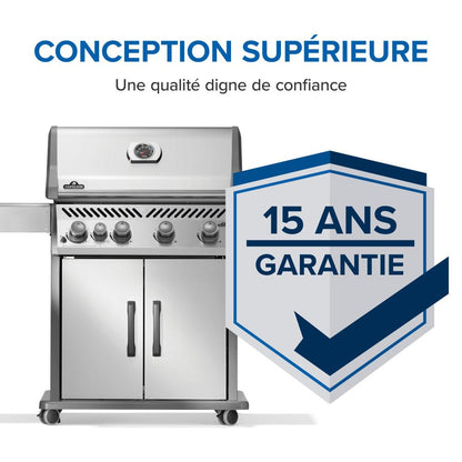 Napoleon Bbq R525SBPSS2FB Rogue 525 SB with Range Side Burner , Propane, Stainless Steel