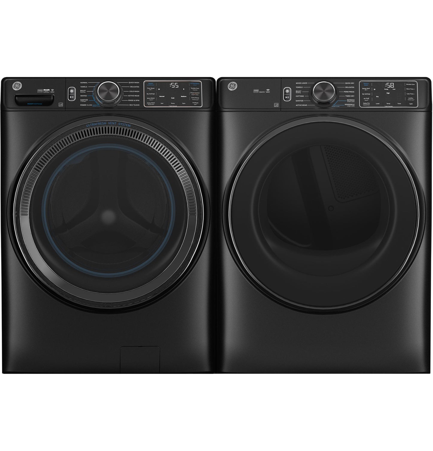 GFW655SPVDS GE® ENERGY STAR® 5.0 cu. ft. Capacity Smart Front Load Steam Washer with SmartDispense™ UltraFresh Vent System with OdorBlock™ and Steam