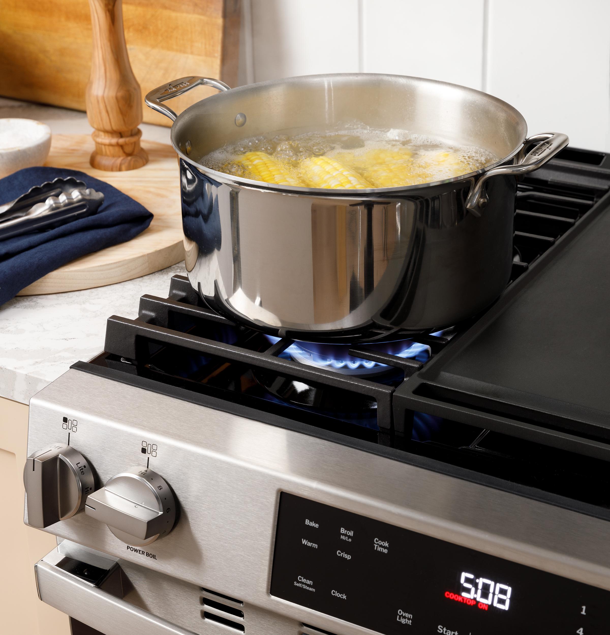 GGS500PVSS GE® 30" Slide-In Front-Control Gas Range with Crisp Mode