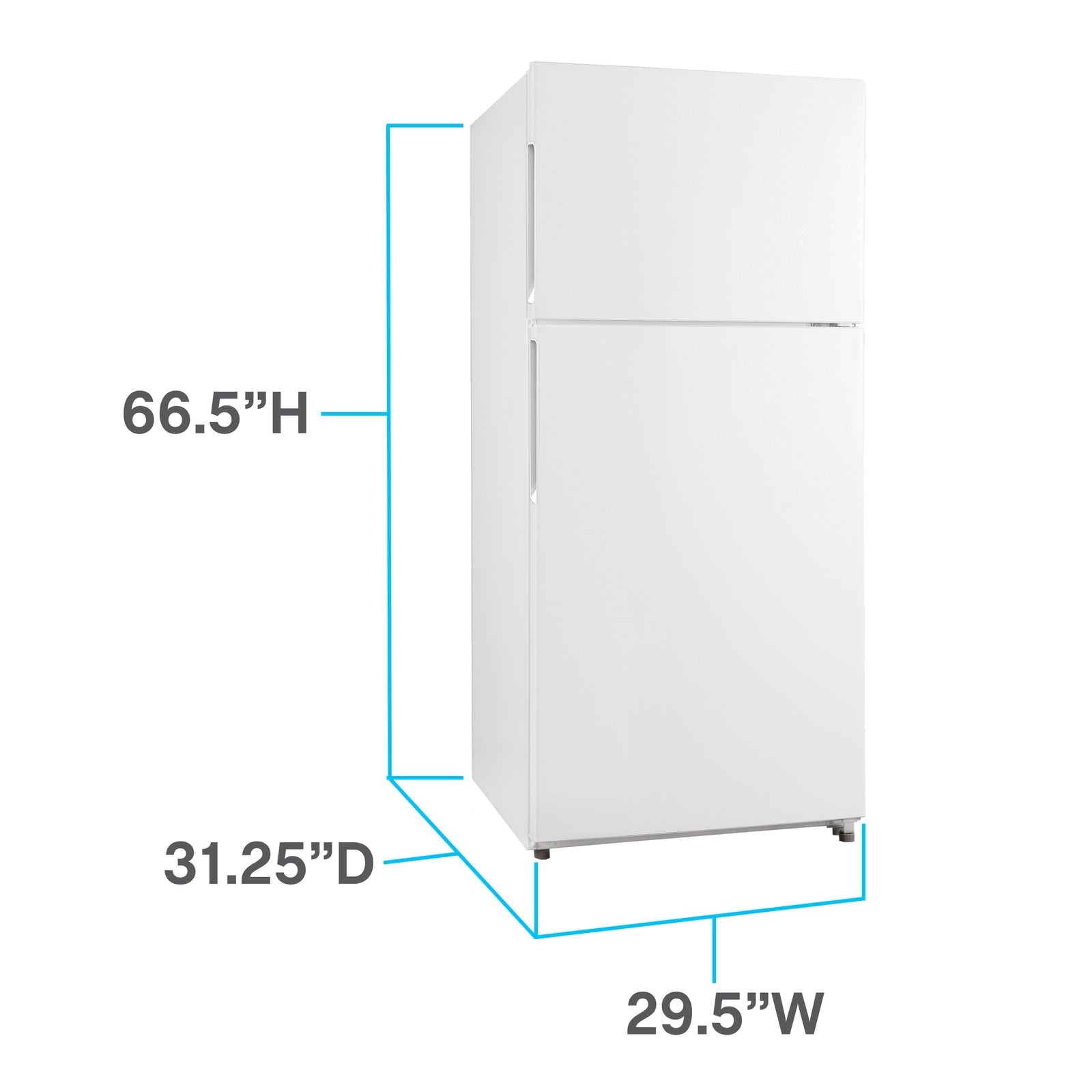 FF18D0W4 Avanti Frost-Free Apartment Size Refrigerator, 18.0 cu. ft. - White / 18 cu. ft.