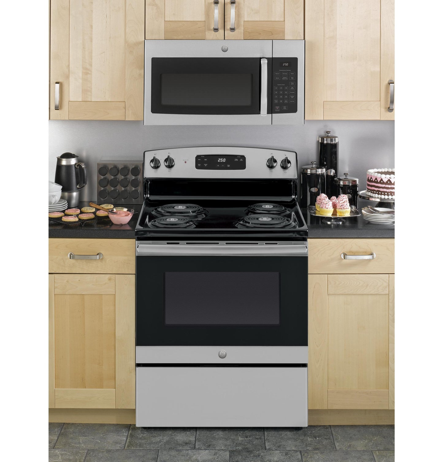 JVM3160RTSS GE® 1.6 Cu. Ft. Over-the-Range Microwave Oven