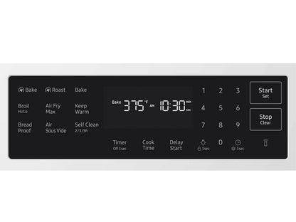 Samsung NSG80H60SW Bespoke Smart Slide-in Gas Range Pro Style Design  Air Fry Max  True Convection
